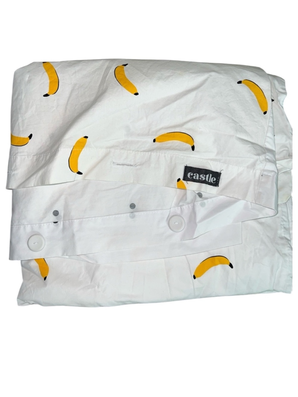 Castle And Things Cotton Banana Quilt Cover Size Single With Pillowcase